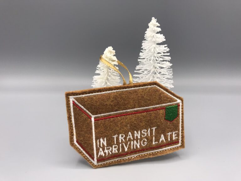 Gingerbread Postal Ornament