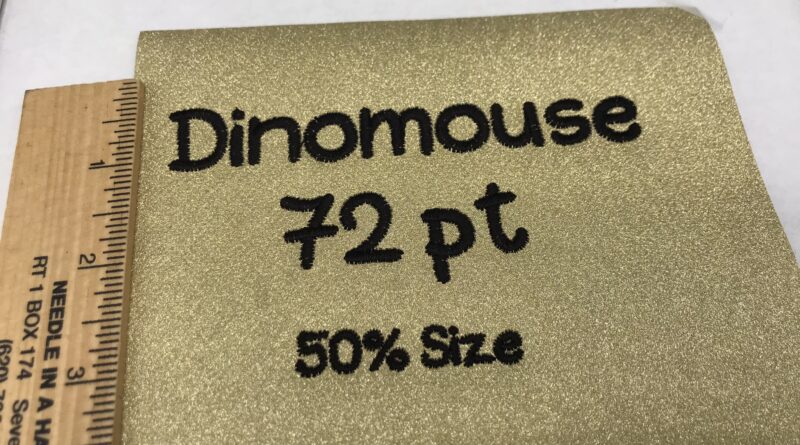 Dinomouse Ink/Stitch Alphabet