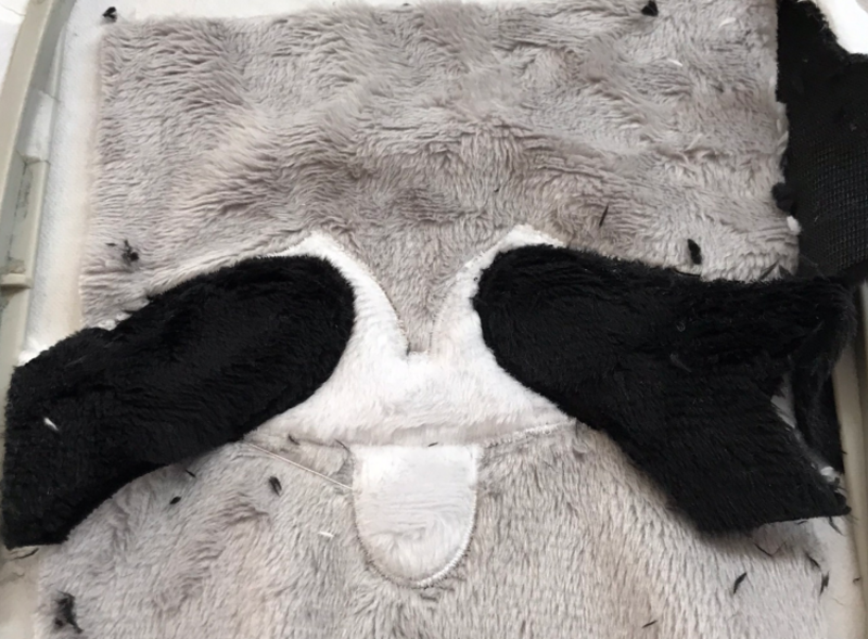 Raccoon mask fully stitched