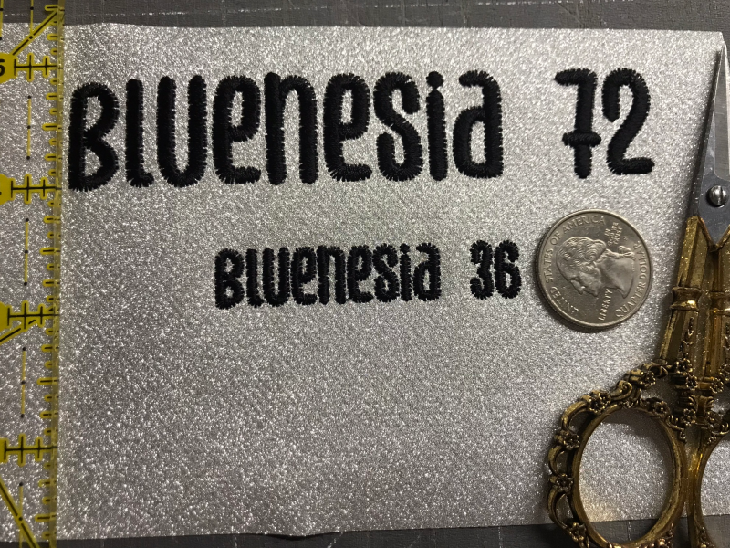 Bluenesia 72 and 36