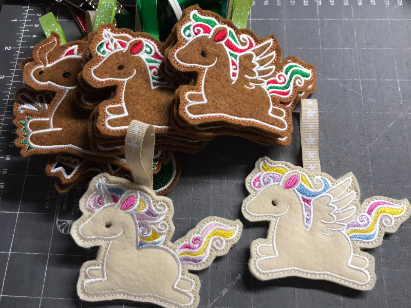 Gingerbread and sugar-cookie unicorns and pegasi