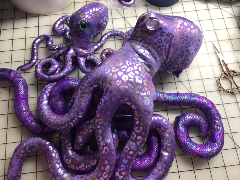 Giant octopus on my worktable