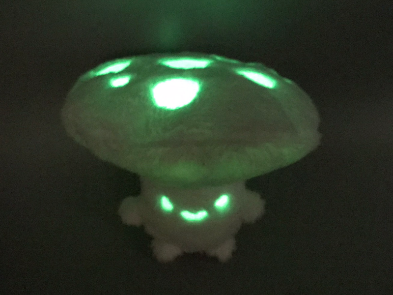 Glow-in-the-dark mushroom