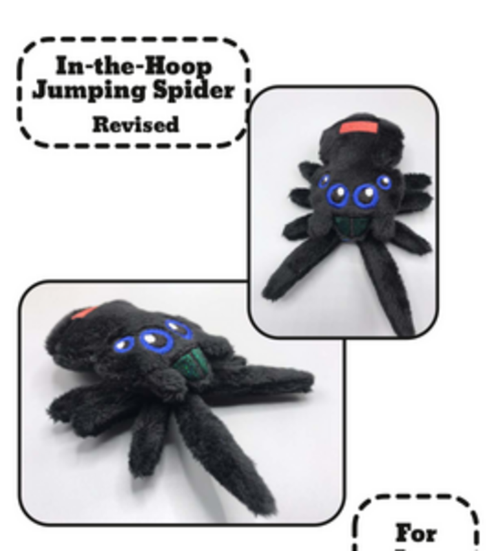 The jumping spider tutorial, with black-and-white borders and headers
