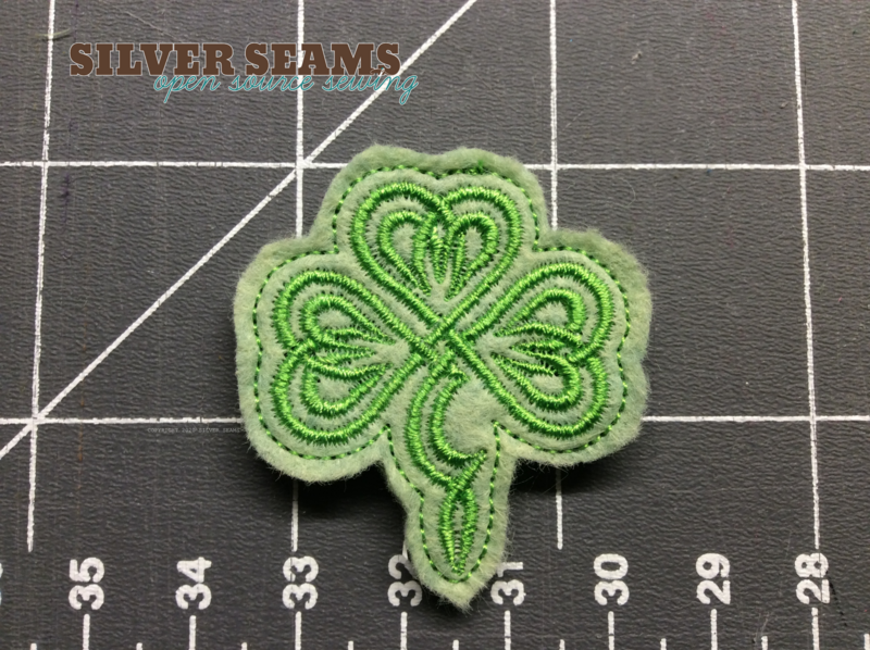 Shamrock knot embroidery design