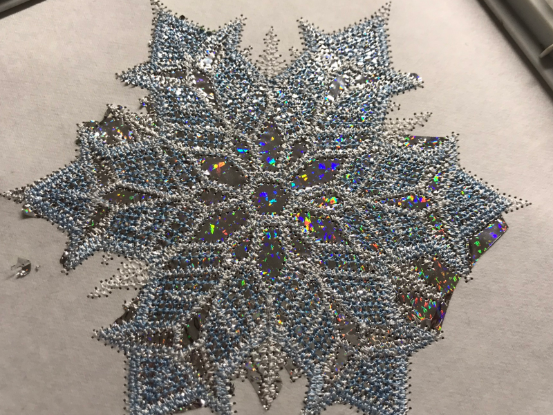 Mylar snowflake