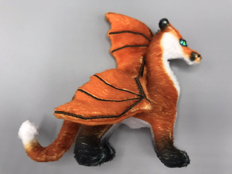 Red Fox Dragon - 4" Plushie