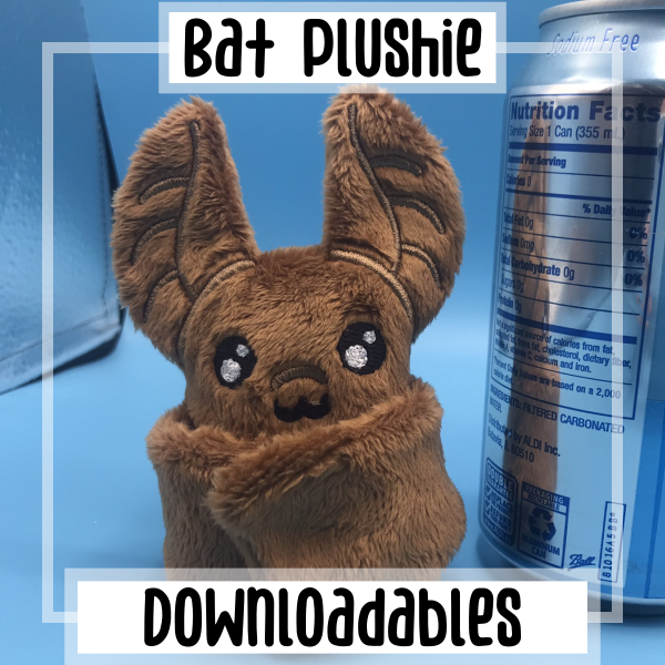 Bat Plushie In-The-Hoop