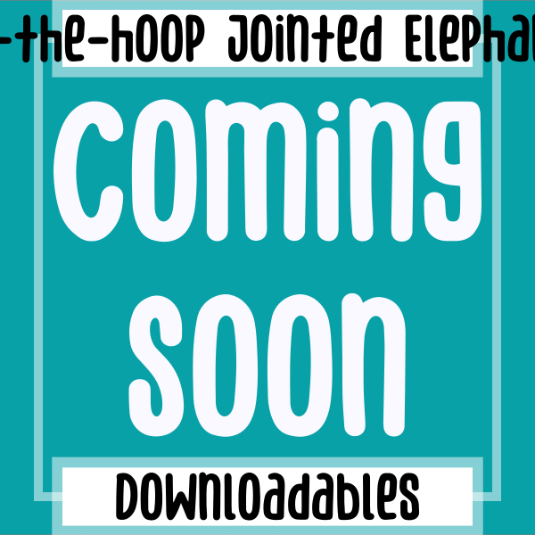 In-the-hoop Jointed Elephant