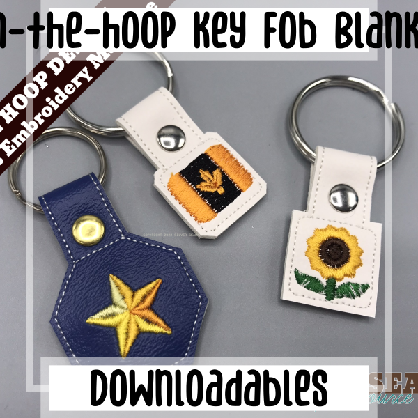 In-the-hoop Key Fob Blanks