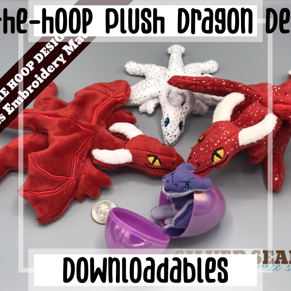 In-the-hoop Plush Dragon Design