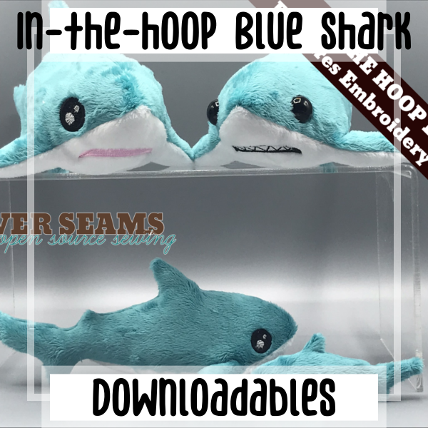 In-the-hoop Blue Shark