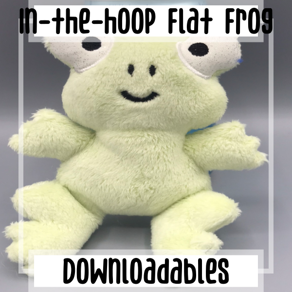 In-the-hoop Flat Frog