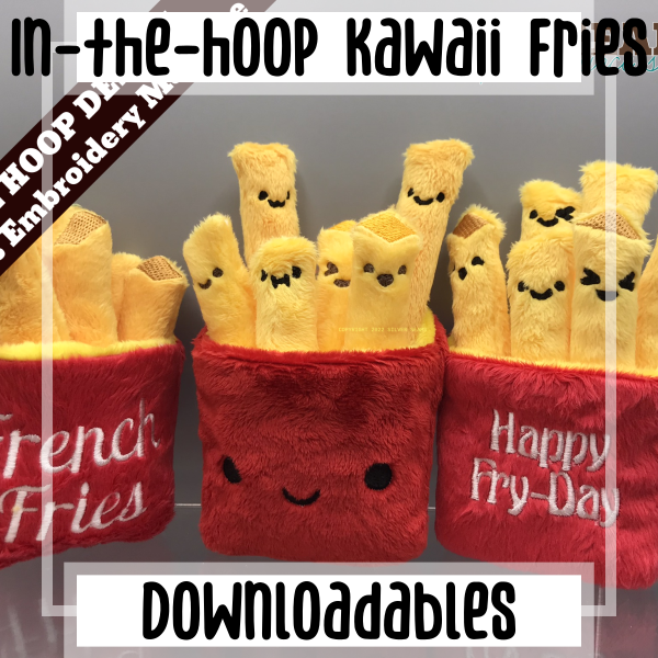 In-the-hoop Kawaii Fries