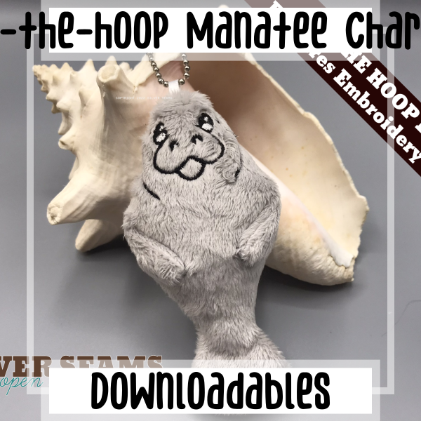 In-the-hoop Manatee Charm