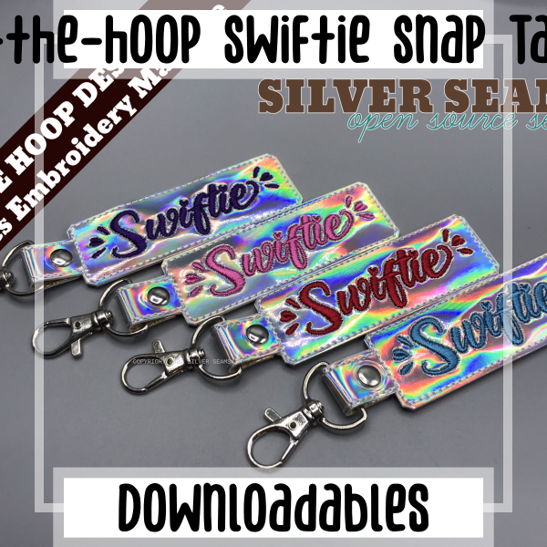 In-the-hoop Swiftie Snap Tabs
