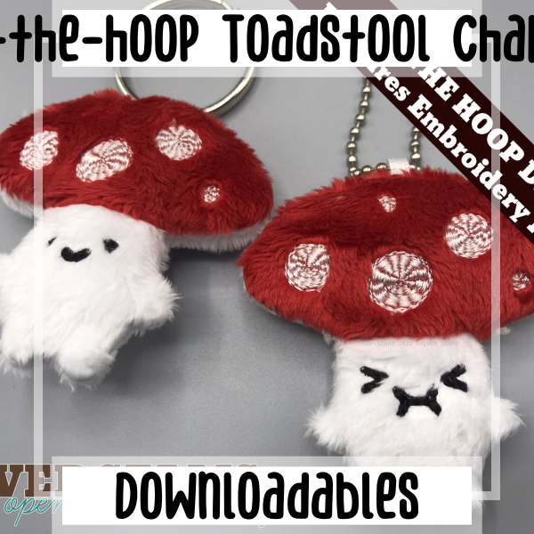 In-the-hoop Toadstool Charm