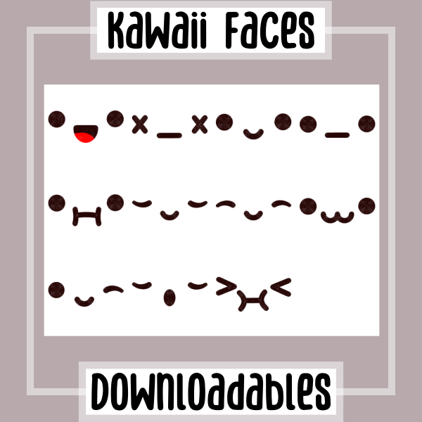 Kawaii Faces Design