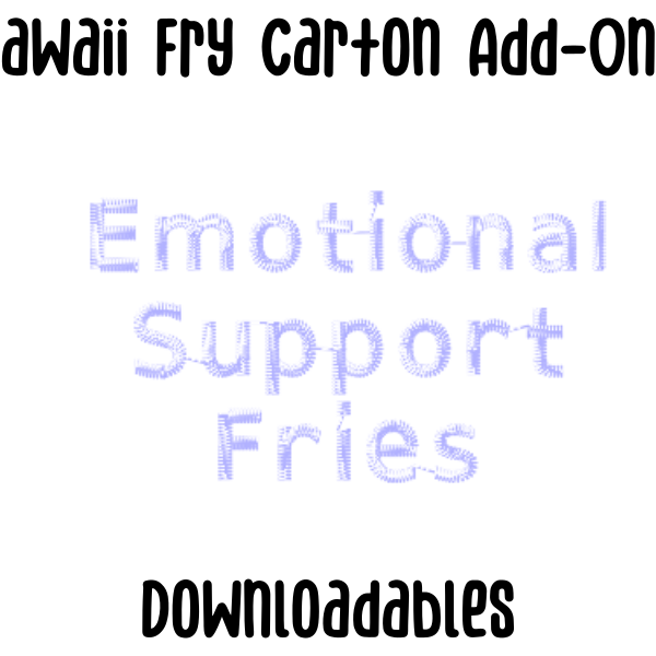 Kawaii Fry Carton Add-Ons