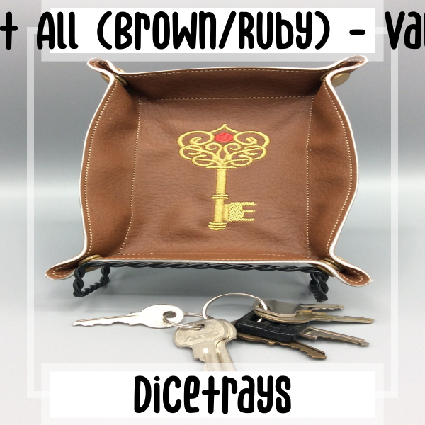 Key To It All (Brown/Ruby) - Valet Tray