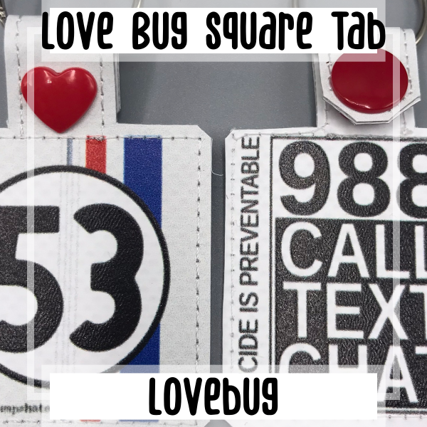 Love Bug Square Tab