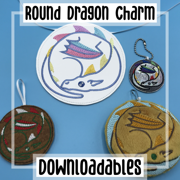 Round Dragon Charm Design
