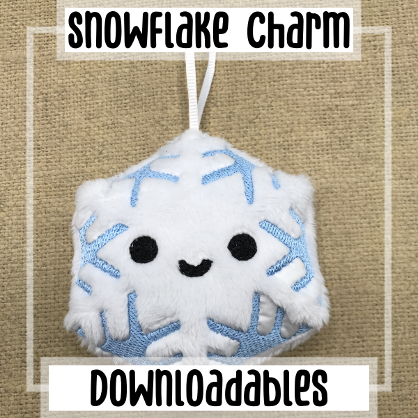 Kawaii Snowflake Charm Design