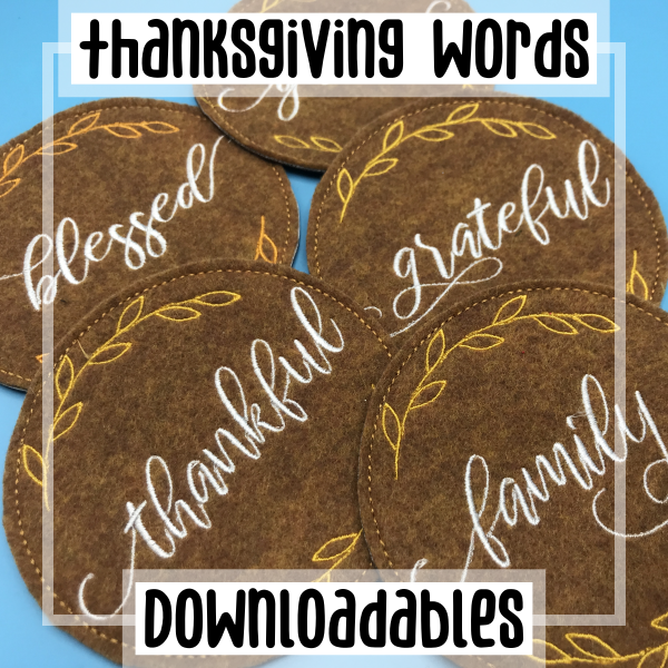 Thanksgiving Words Pack