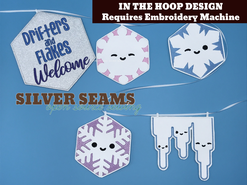 The cover image of a snowflake design pack