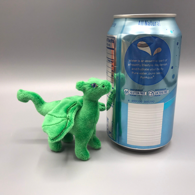 Green Mochi Baby Dragon - Limited Edition 3" Micro Plushie