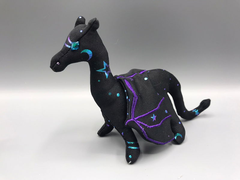 Moon and Stars Dragon - Micro Plushie 