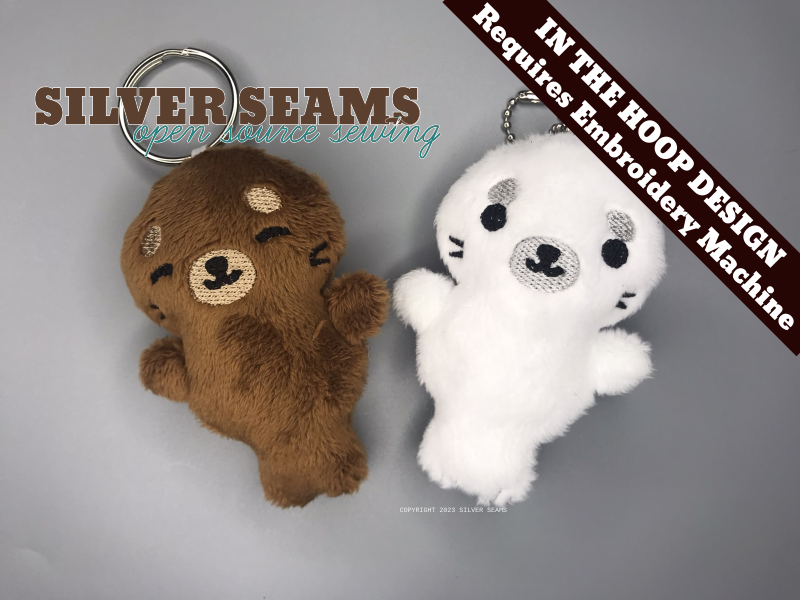 In-the-hoop Baby Seal Charms 