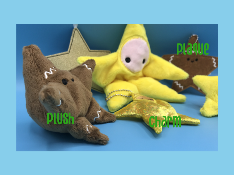 A group of Star Babies, designated by type.