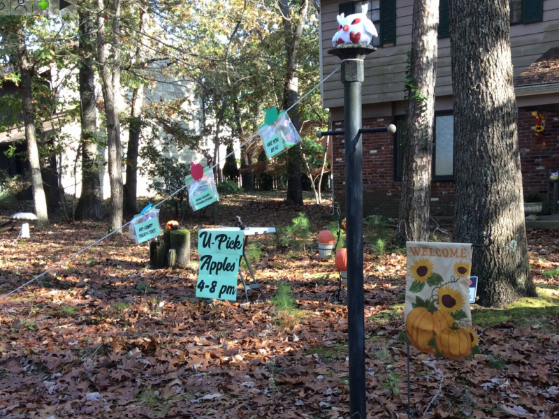 Signs for U-Pick Apples