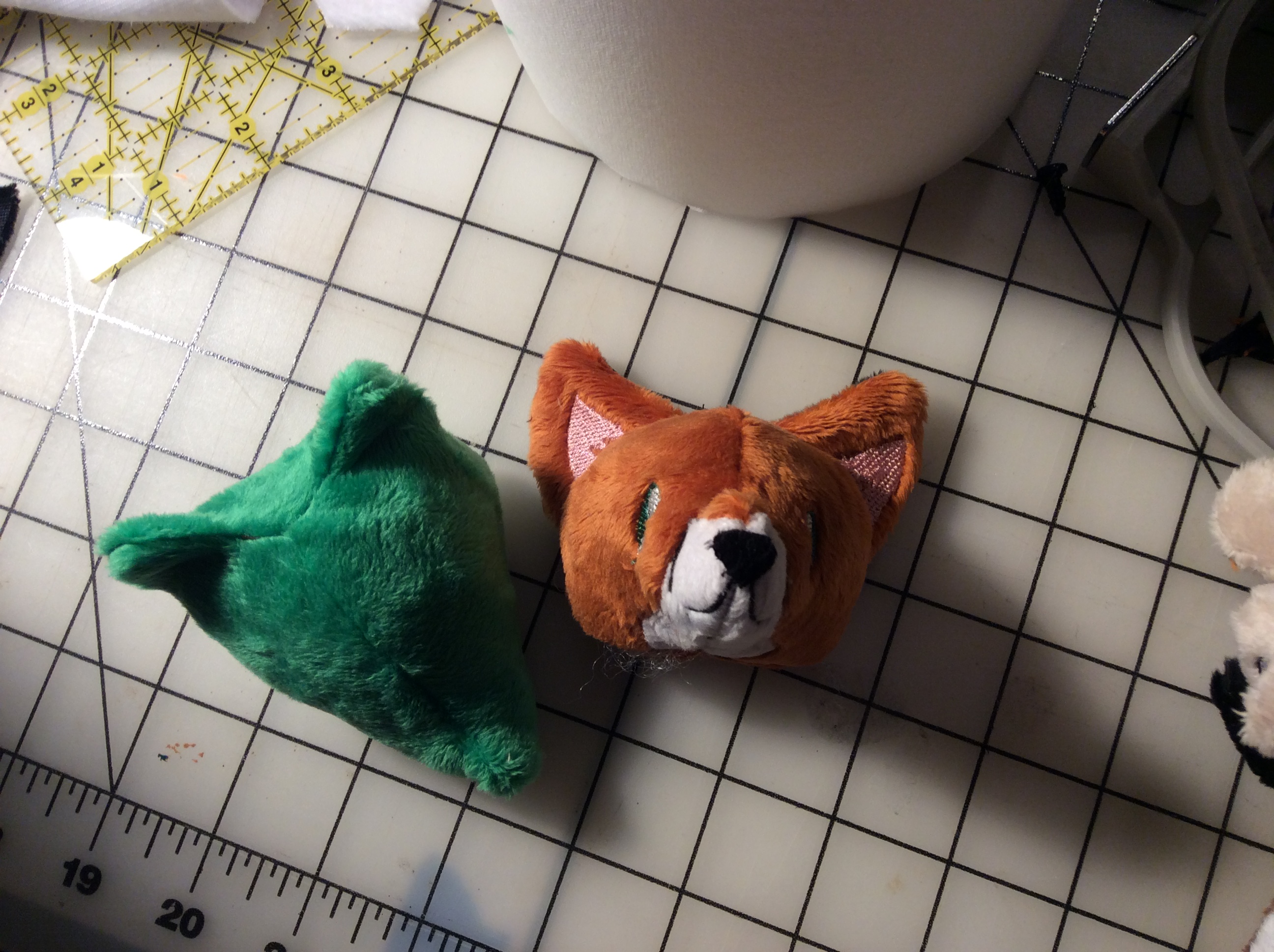 A different angle on the fox head.