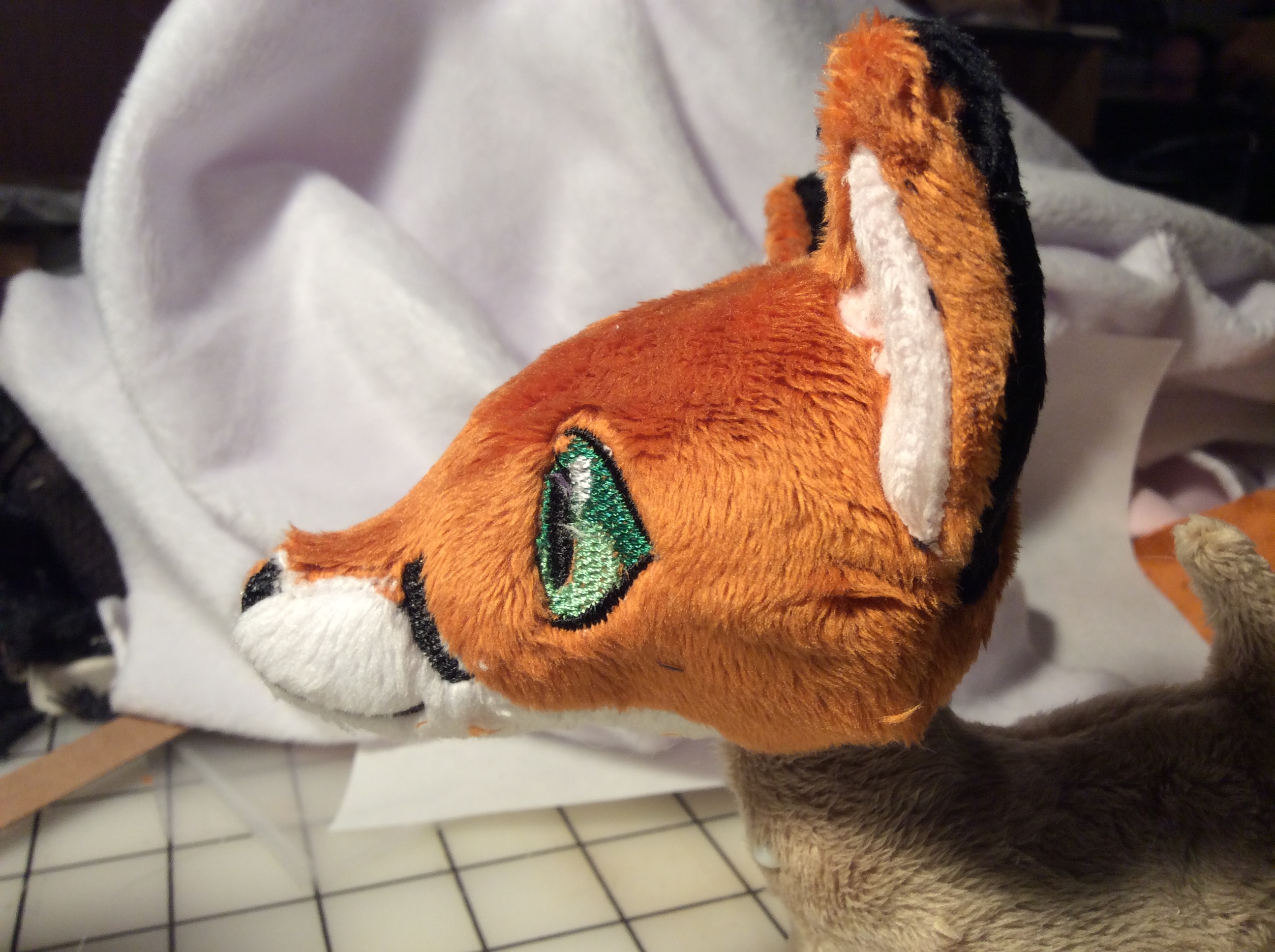 Test plush fox head