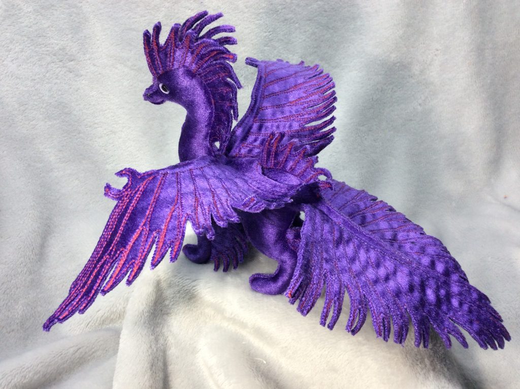 Standing Dragon #9 &#8211; Purple Crowntail