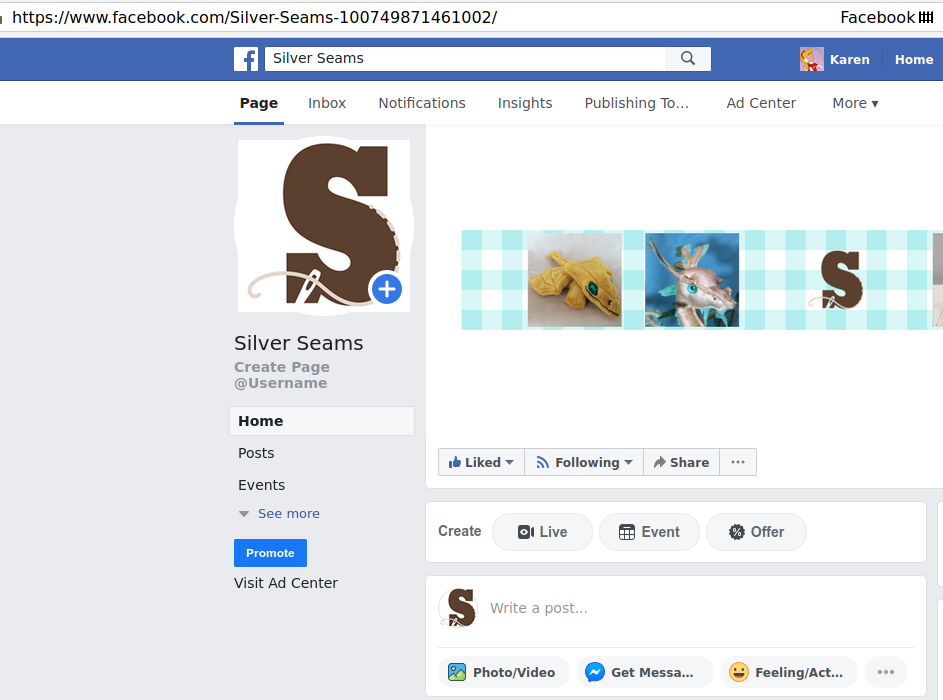 Like/Follow Silver Seams on Facebook