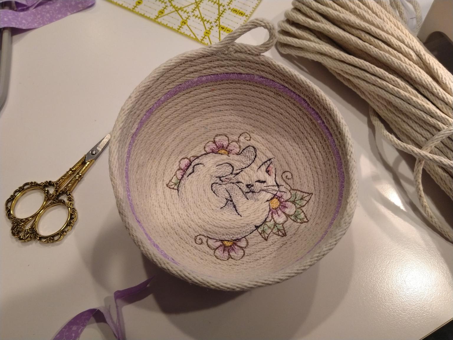 Today in "weird things to embroider on": clothesline